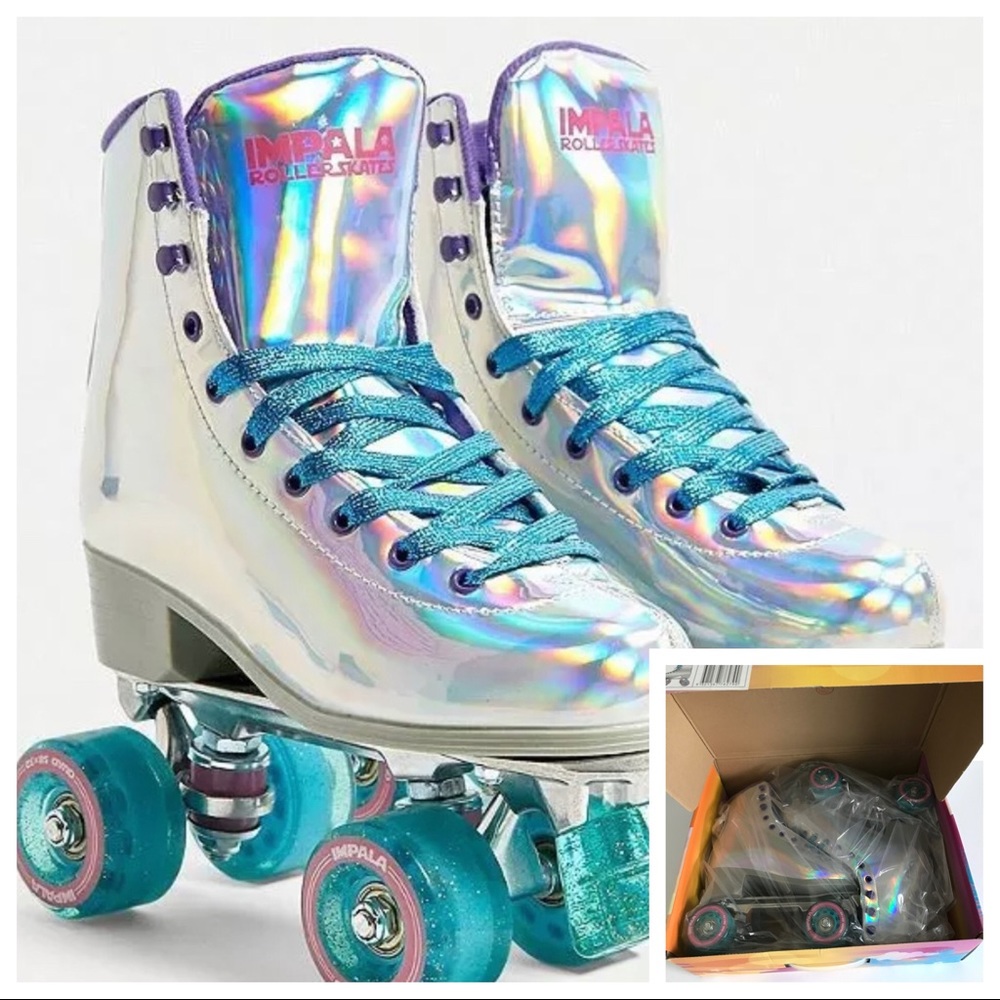 NIB NEW IMPALA IRIDESCENT QUAD ROLLER SKATES